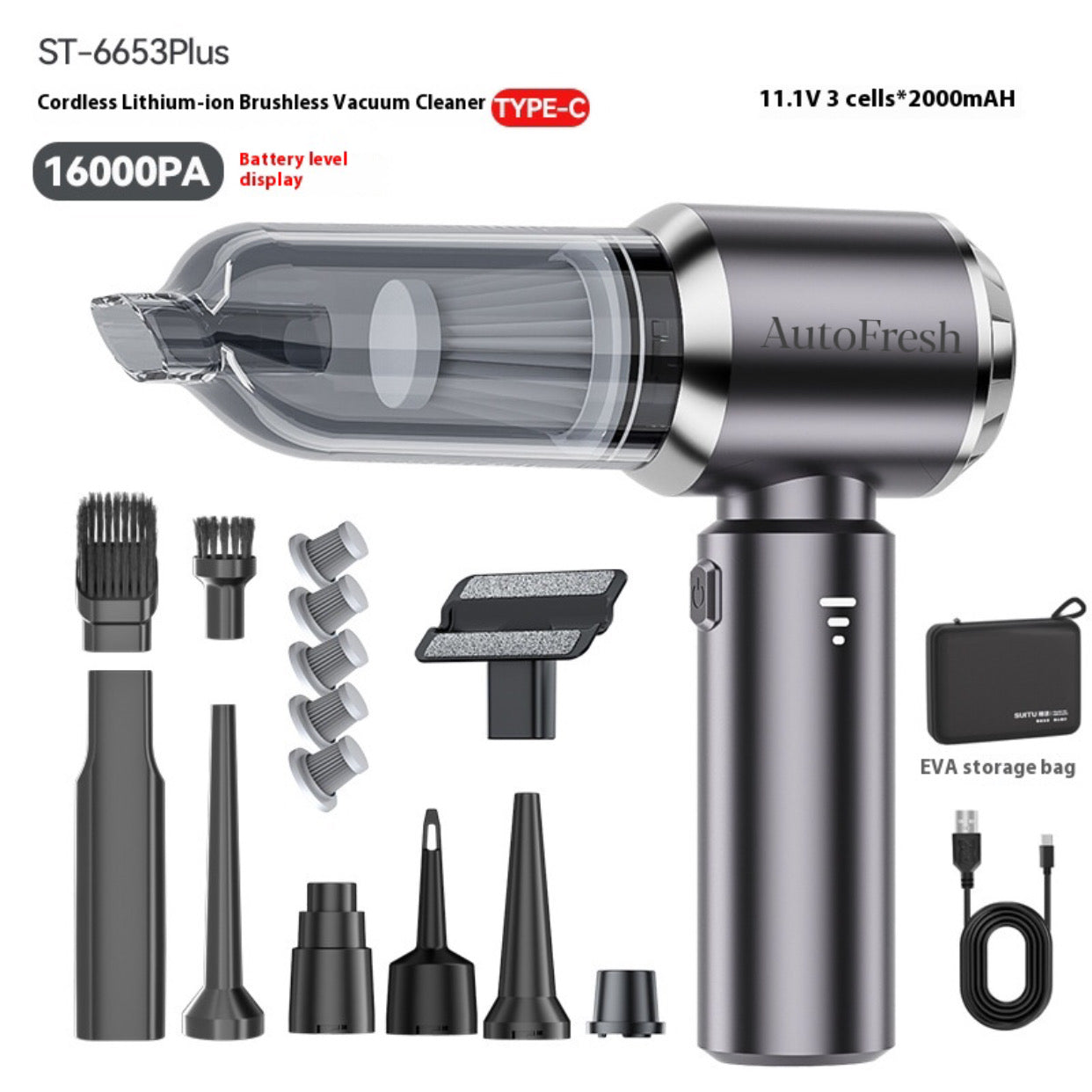 AutoFresh™ Car Vacuum Pro V3